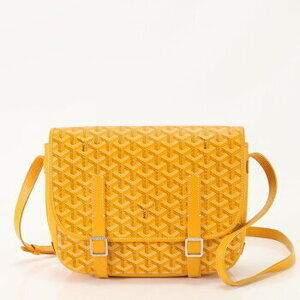 Goyard Belvedere Yellow Goyardine leather shoulder bag messenger
